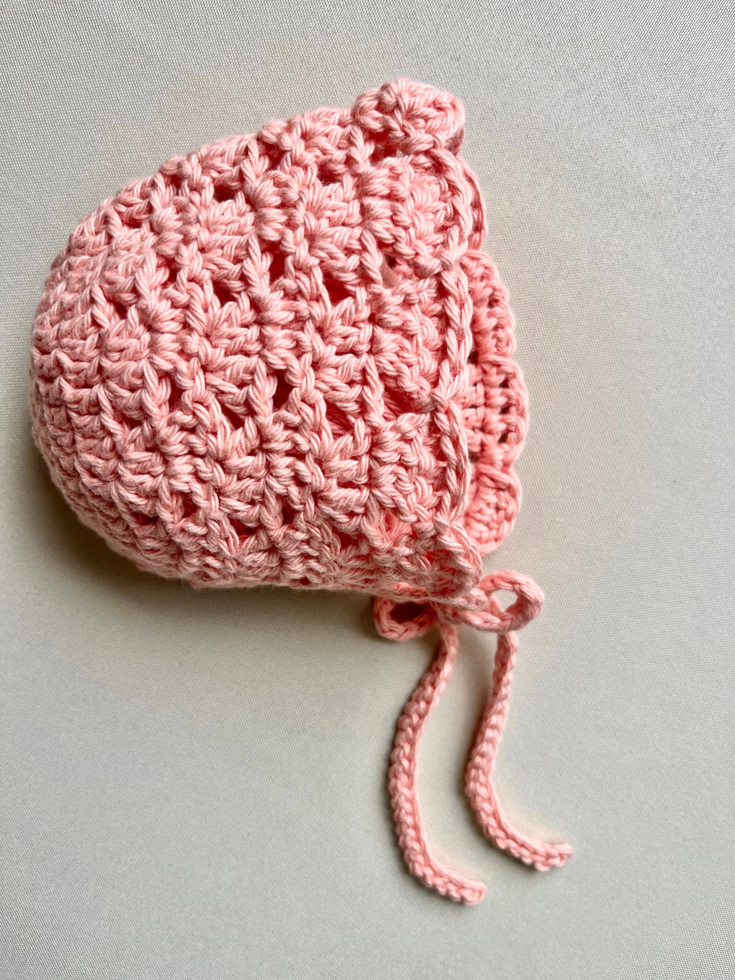 Cotton Bonnet — Peach