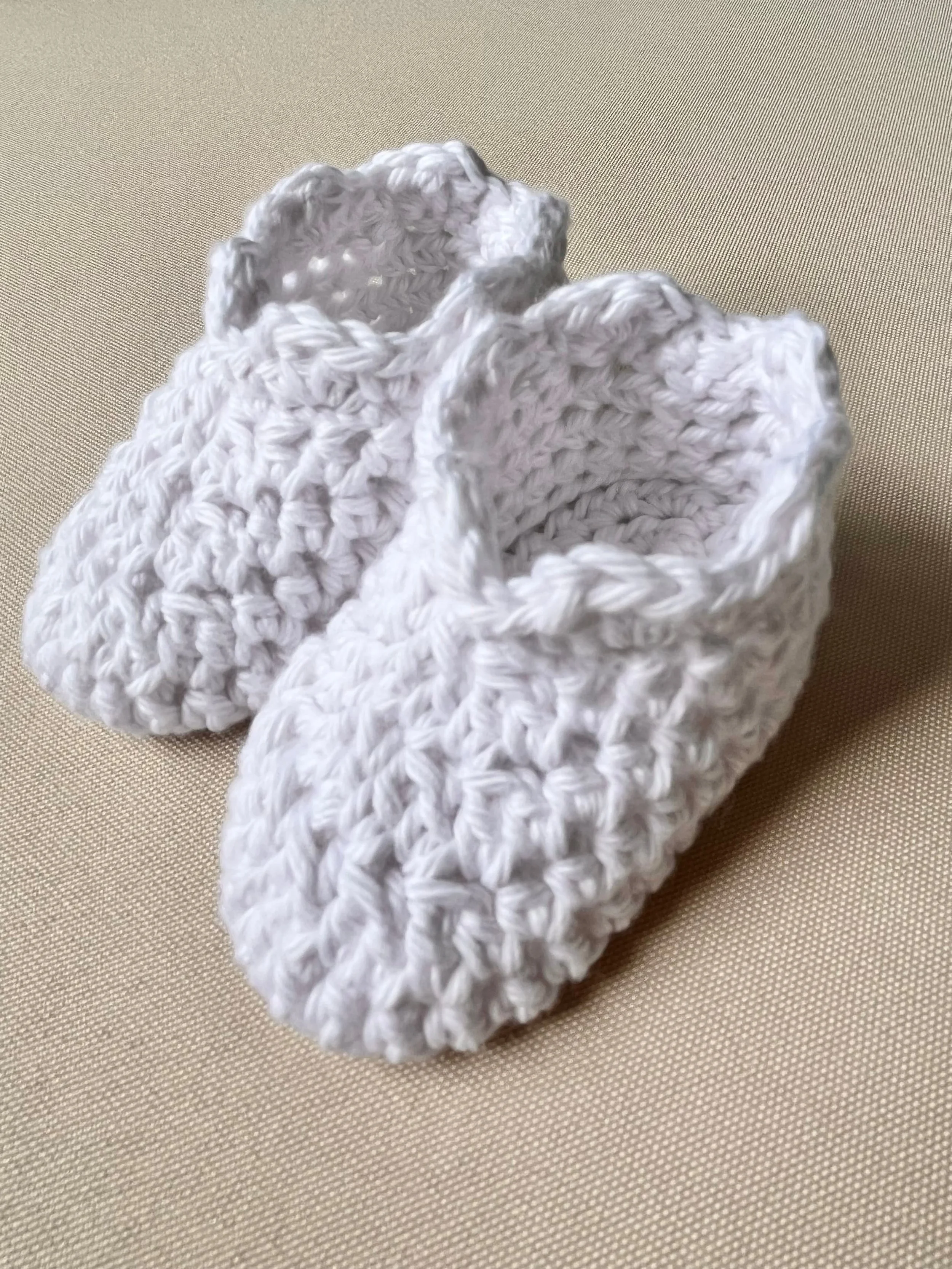 Cotton Booties — White