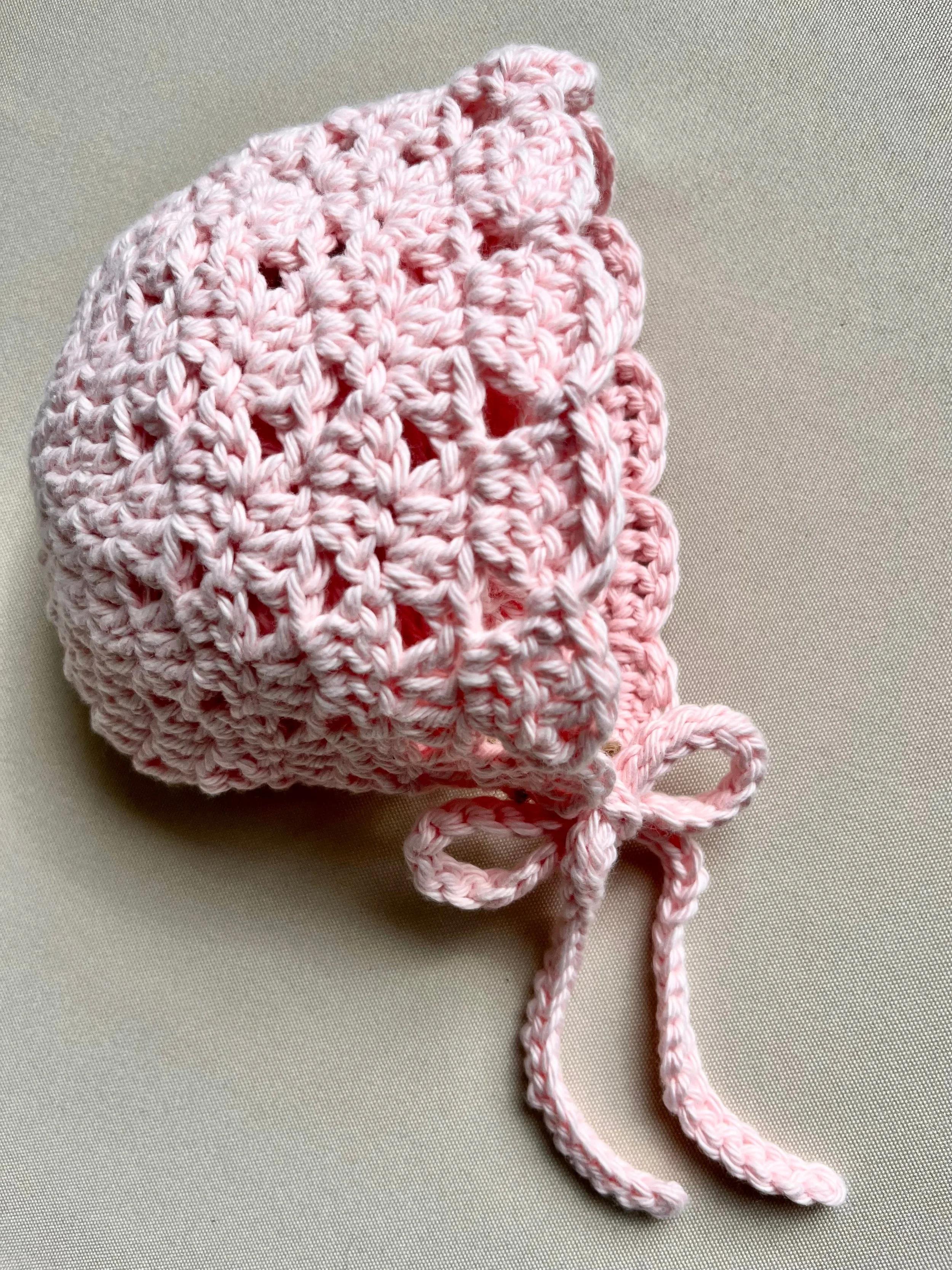 Cotton Bonnet  — Blush