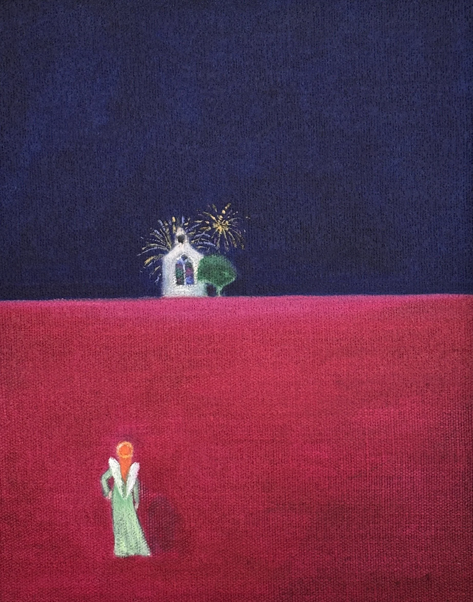 Pink and Blue with Angel