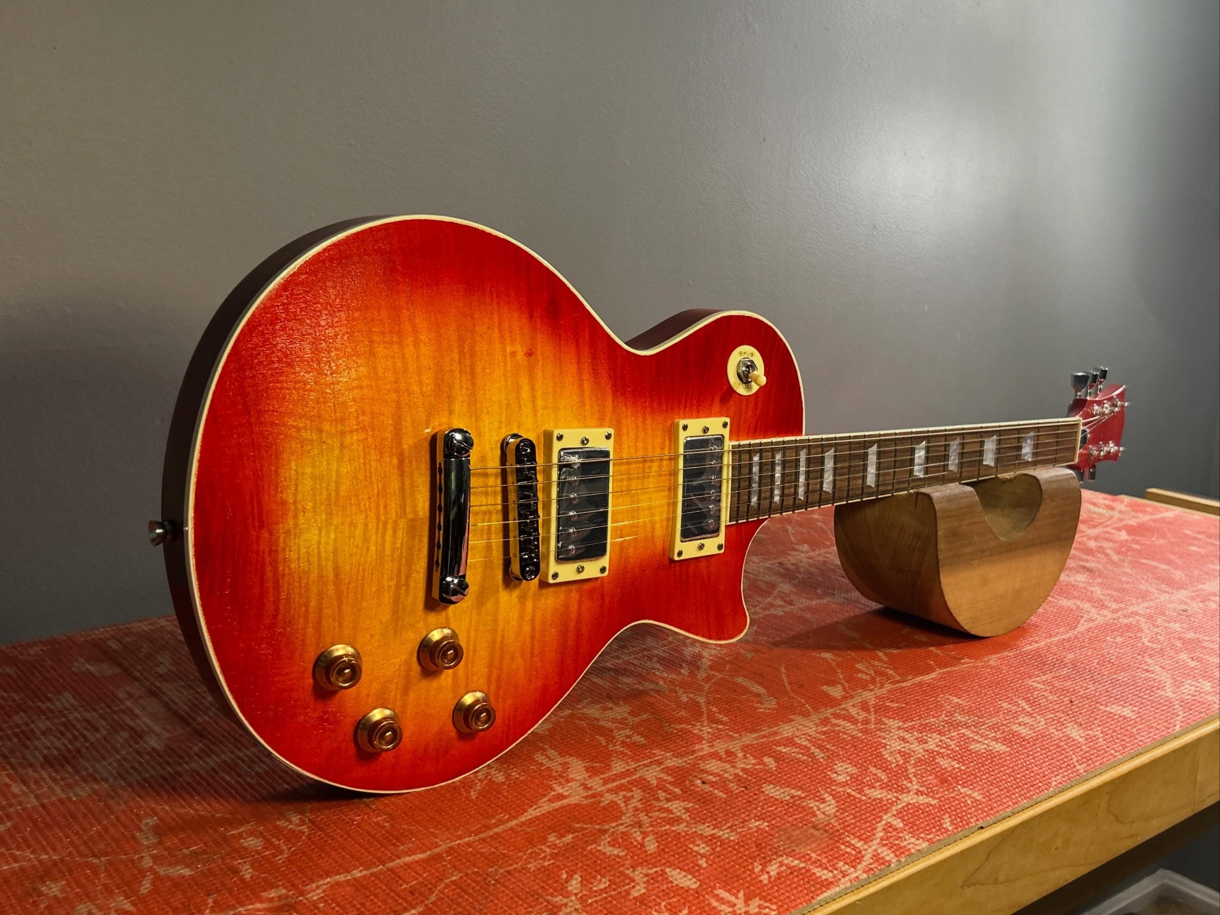 Stewmac Les Paul kit. In for hardware and electronics install, wiring, full setup and fretend work.