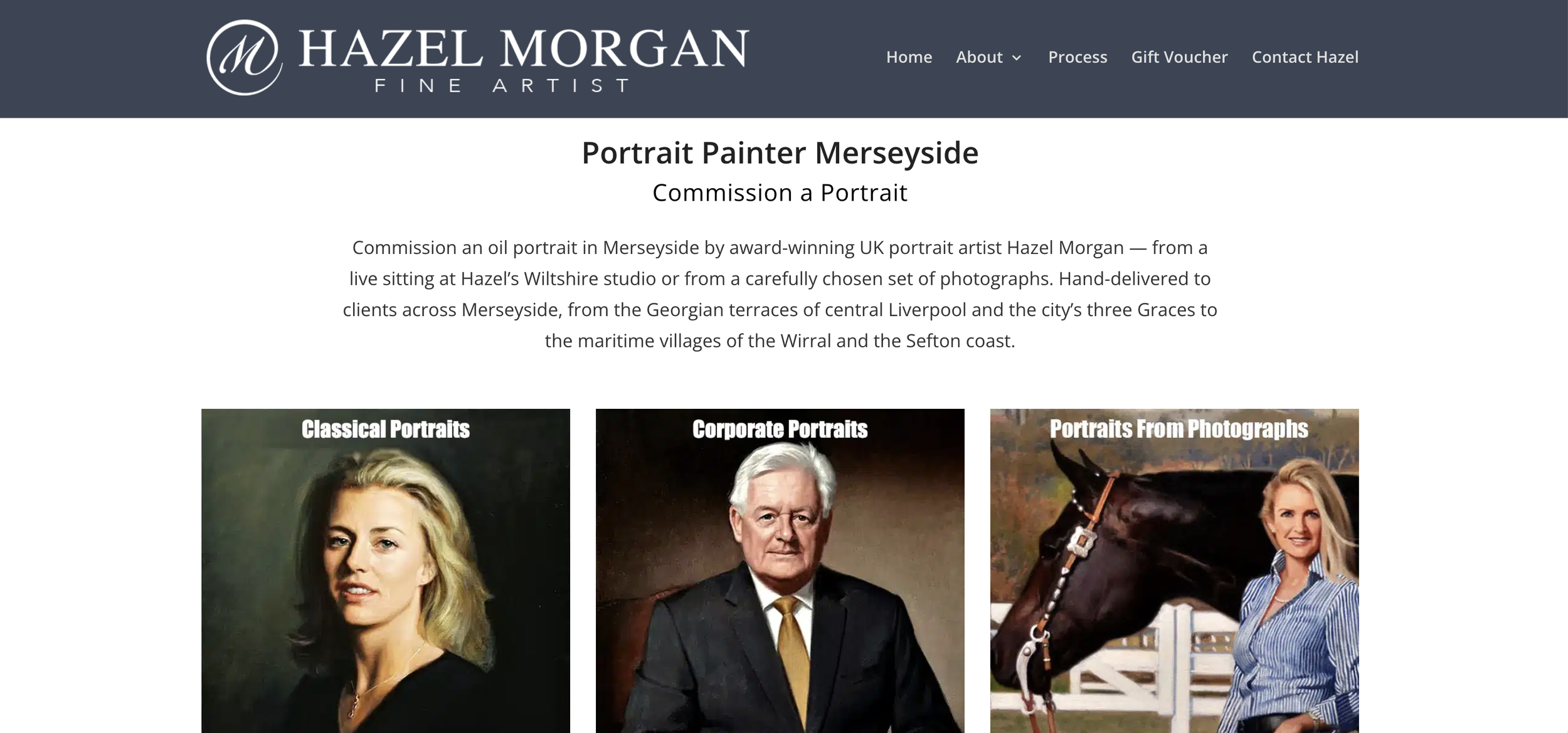Hazel Morgan Artist SEO example