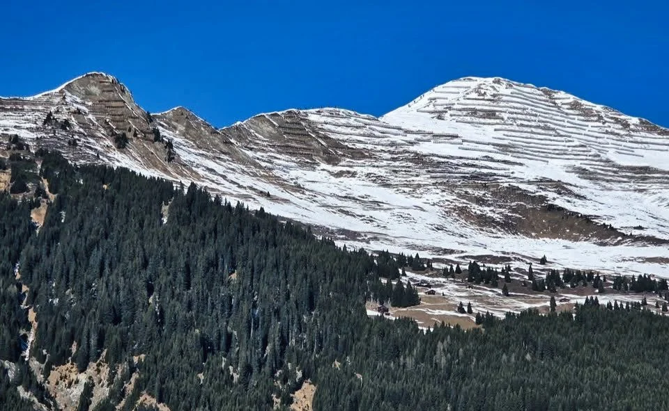 Berglandschaft der Schweizer Alpen im Winter