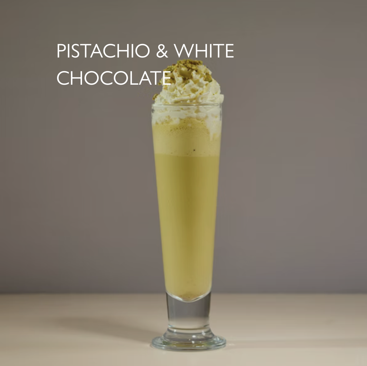 PISTACHIO & WHITE CHOCOLATE 6.75
Pistachio gelato, Sicilian pistachio sauce, crushed pistachios. 628 kcal