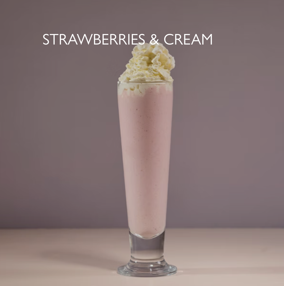 STRAWBERRIES & CREAM 6.75
Strawberry gelato, fresh strawberries, crumbled meringue. 536 kcal