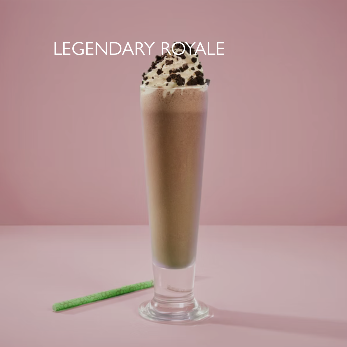 LEGENDARY ROYALE 6.75
Chocolate and hazelnut gelato, fresh milk, Ferrero Rocher. 628 kcal