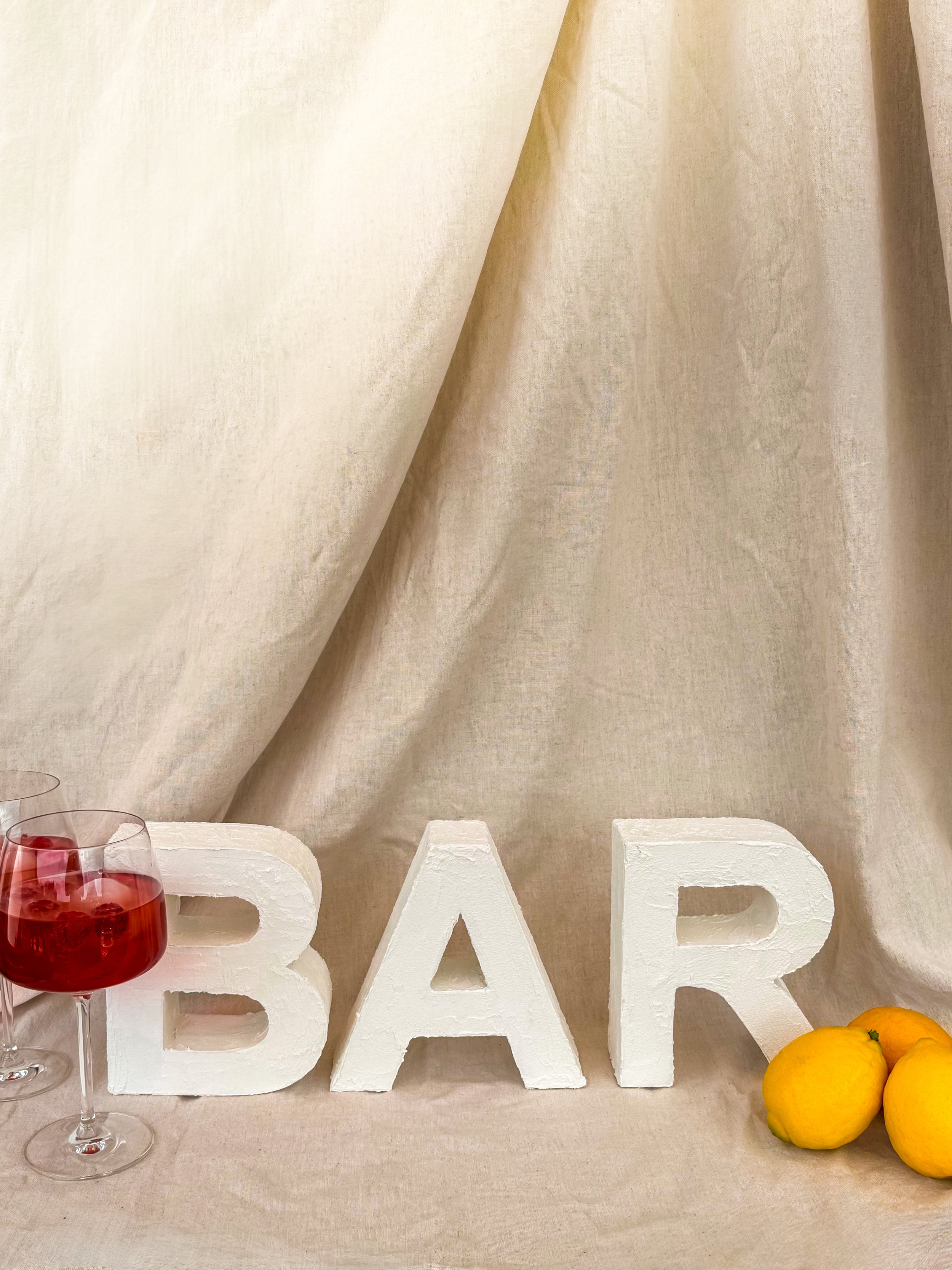 BAR Buchstaben Barschild mieten Hochzeit Paderborn setz dich