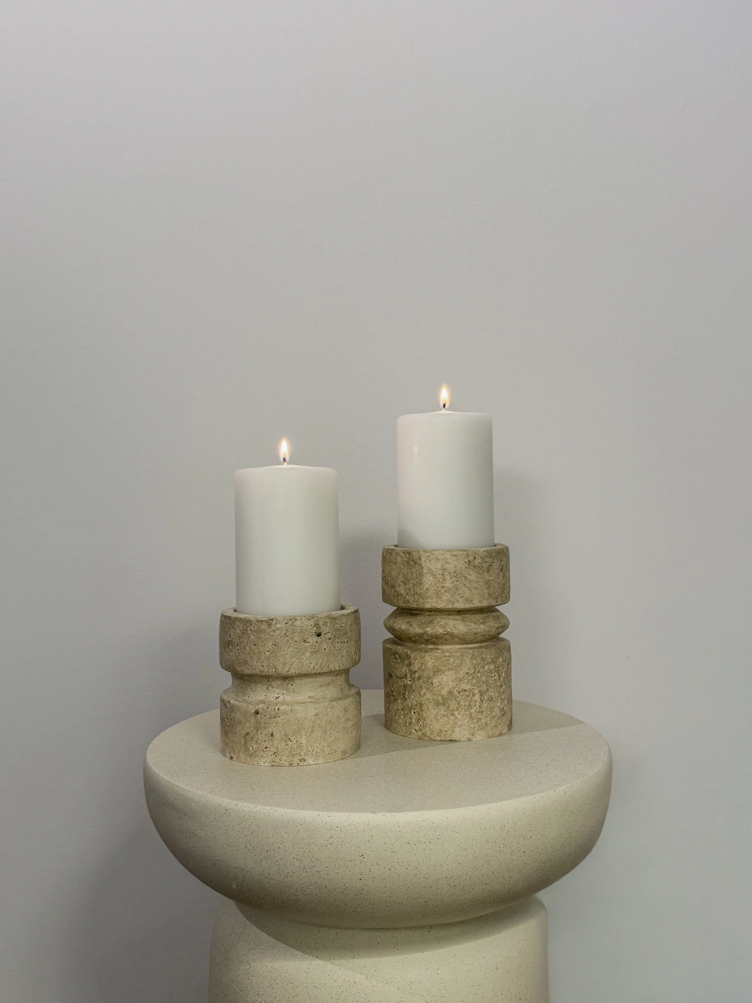 Hochzeitsdeko Paderborn Travertin Kerzenständer