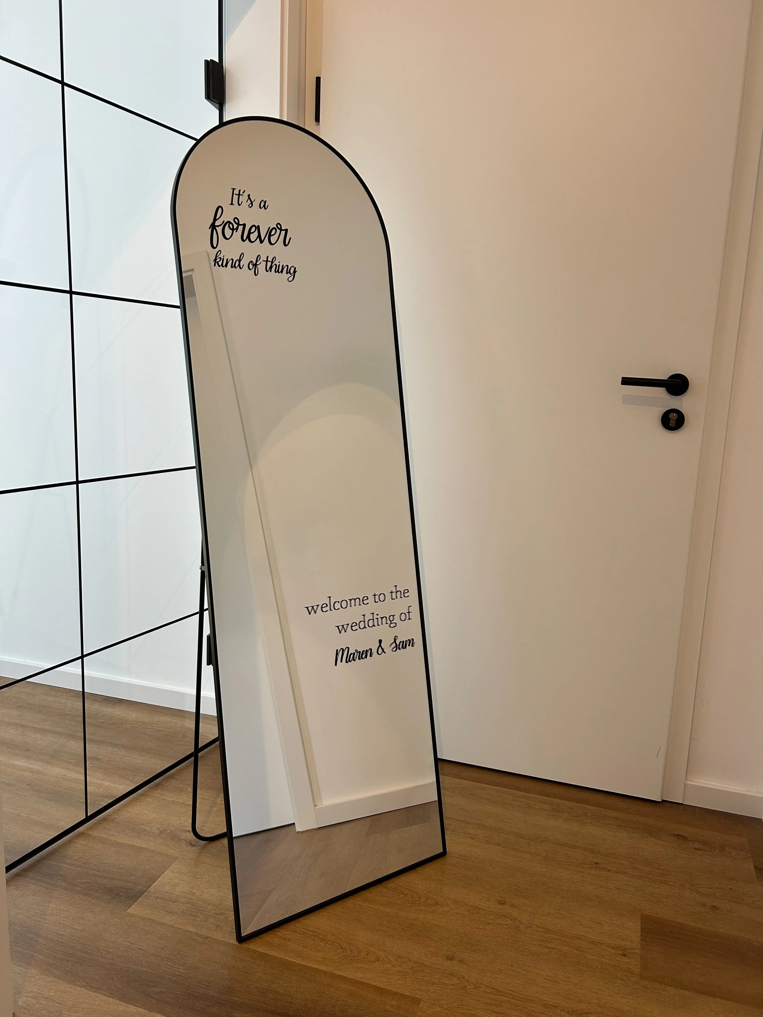 Hochzeitsspiegel mit Text - Verona