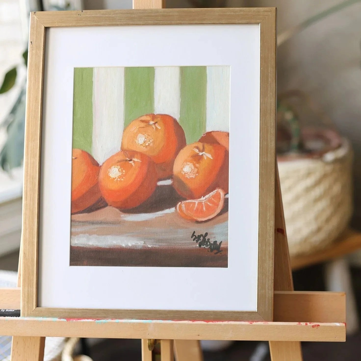 A slice of warmth - Original oil painting