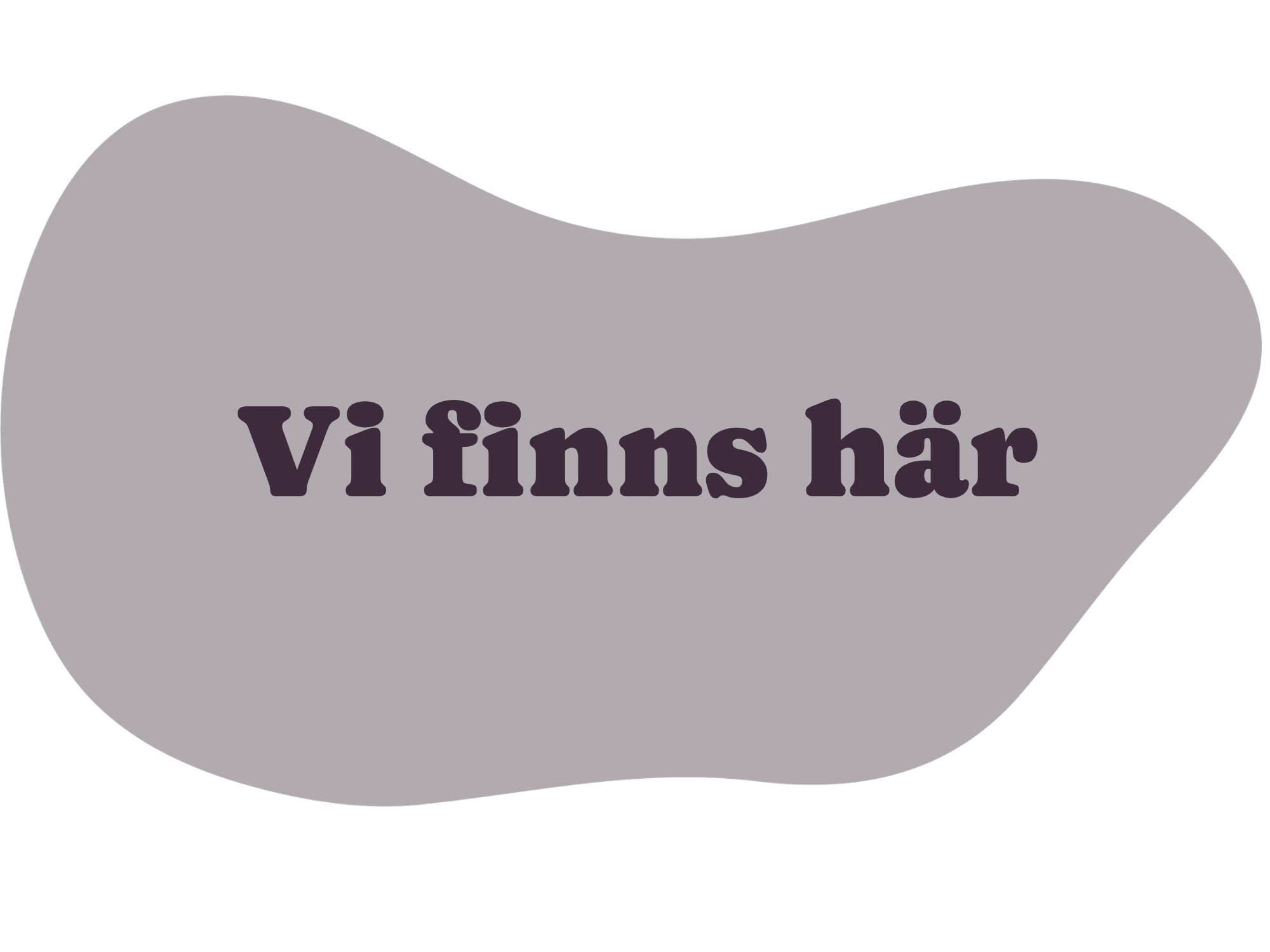 En hjärtformad bild med texten "vifins här".