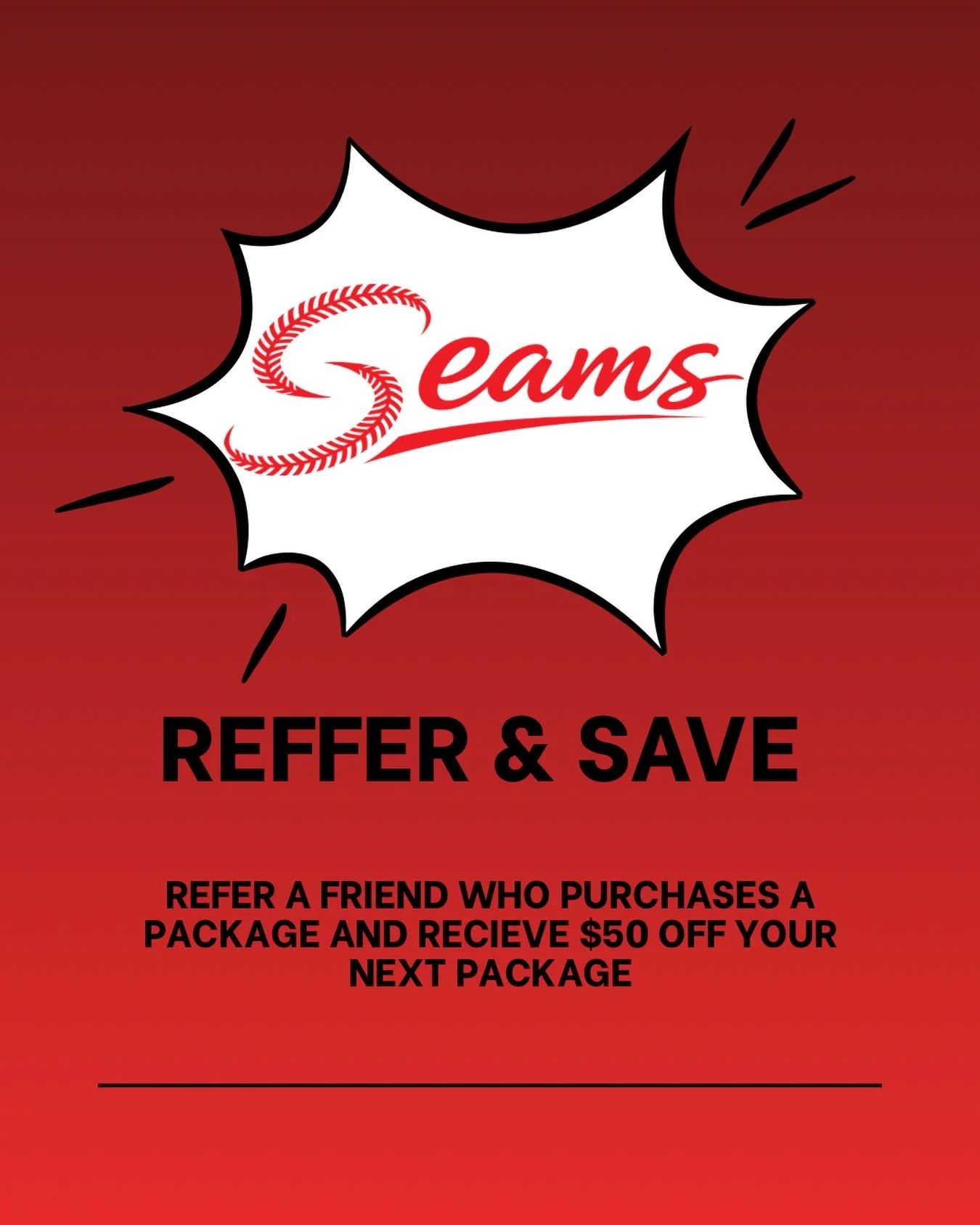 Promo Alert! 🚨
Refer a friend and when they purchase a package, you&rsquo;ll receive $50 off your next package.
Spread the word and we&rsquo;ll see you soon!