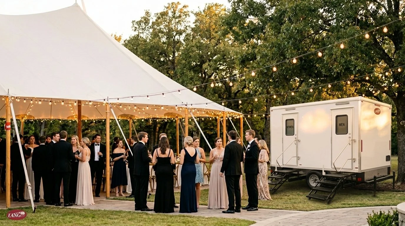How to Choose the Right Restroom Trailer for Your Outdoor Wedding in North Texas