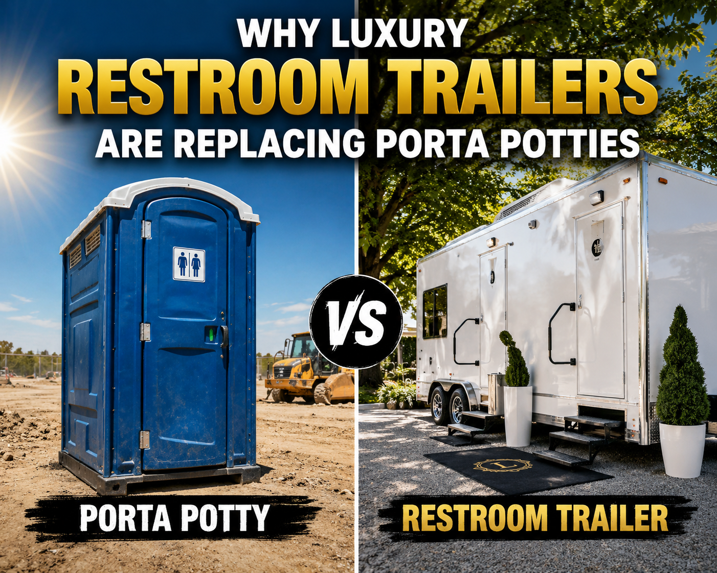 Why Luxury Restroom Trailers Are Replacing Porta Potties on Job Sites in DFW