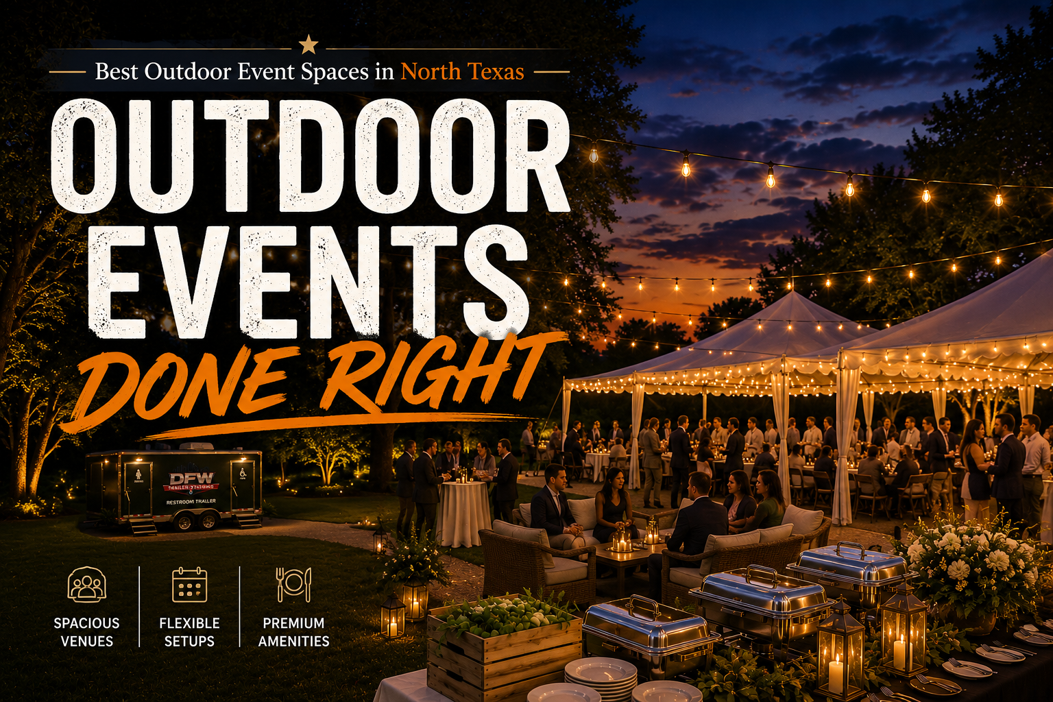 Best Outdoor Event Spaces in North Texas — And What You Need to Host There 