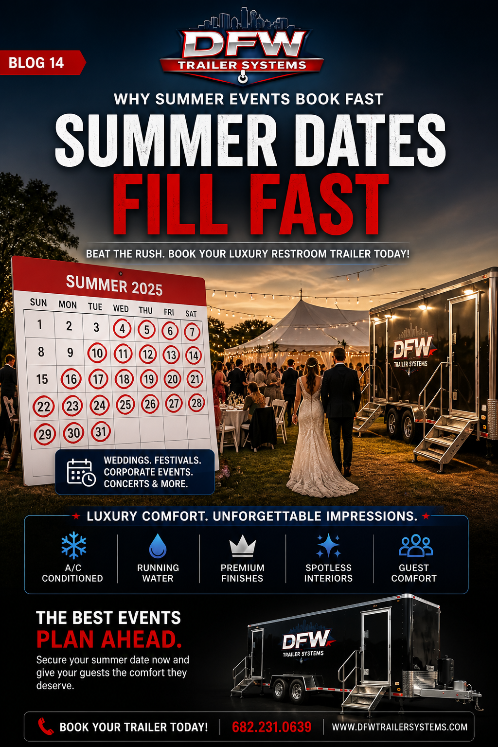 Why Summer Events in DFW Book Out Fast — And How to Secure Your Vendors Early