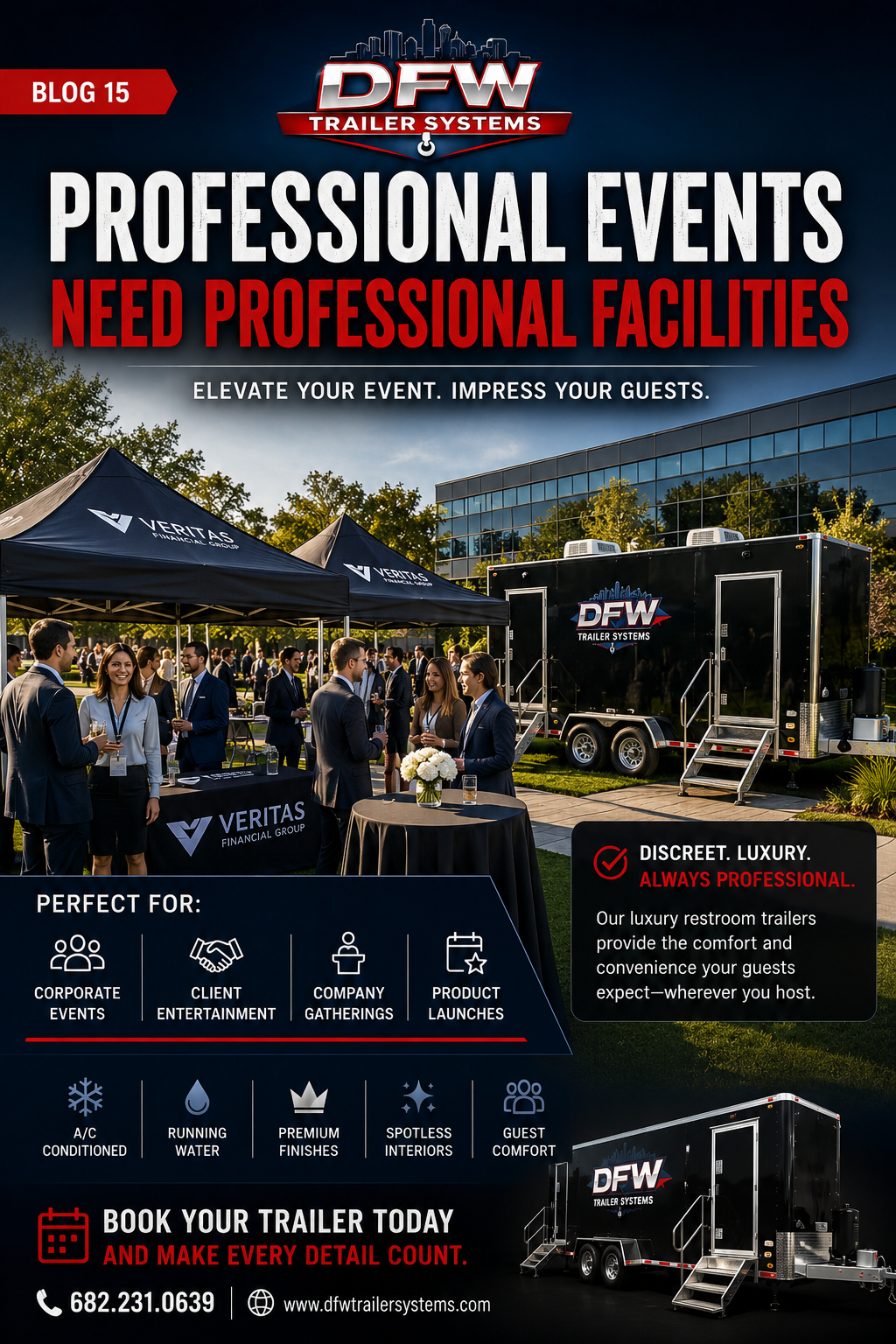 How DFW Businesses Are Using Restroom Trailers for Corporate Events