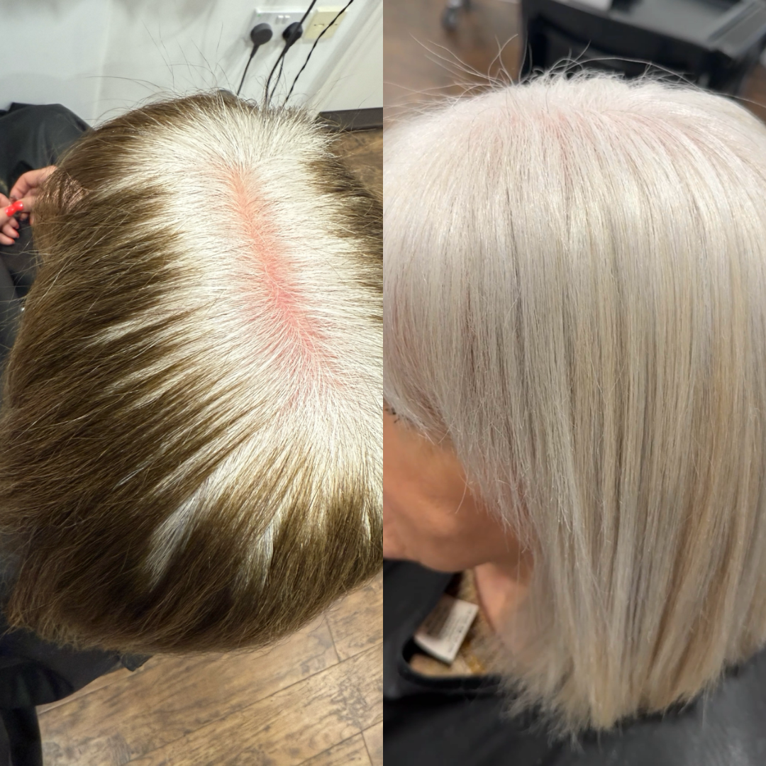Professional grey blending hair services near Stratford-upon-Avon for low maintenance colour