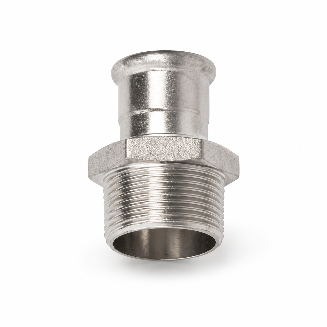 Male BSP Coupling Adaptor - 316 Stainless Press Fit Fitting