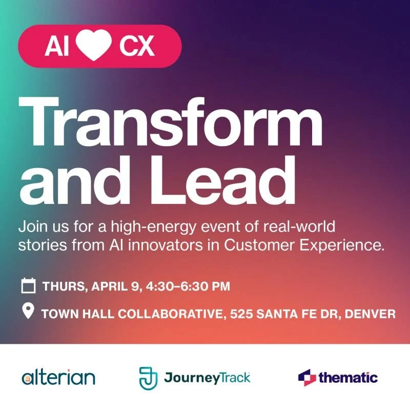 Past Event: AI ❤️ CX Denver: Transform and Lead, Denver