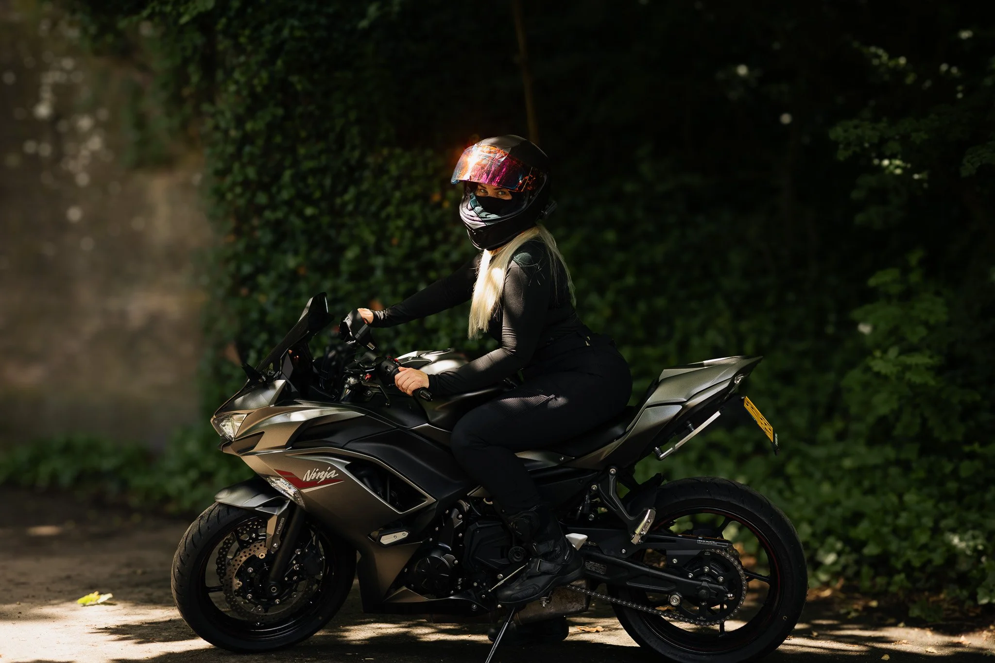 fotoshoot met motor