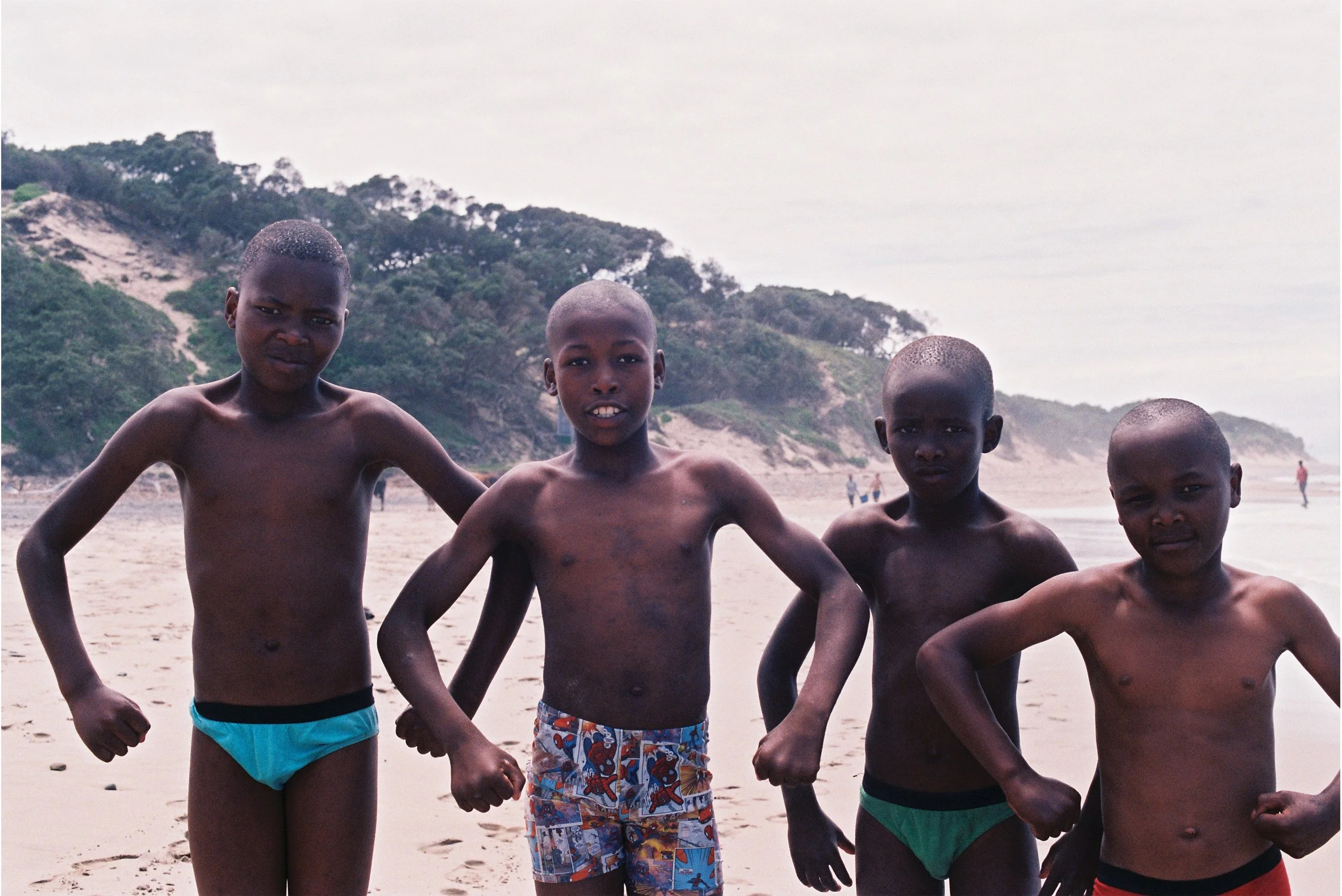 Boys at play on the beach, Mdumbi, Transkei.jpg
