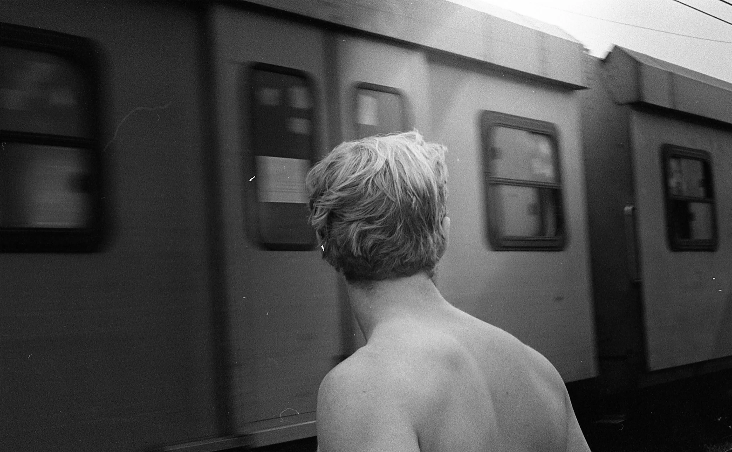 Man infront of train, St James (2).jpg