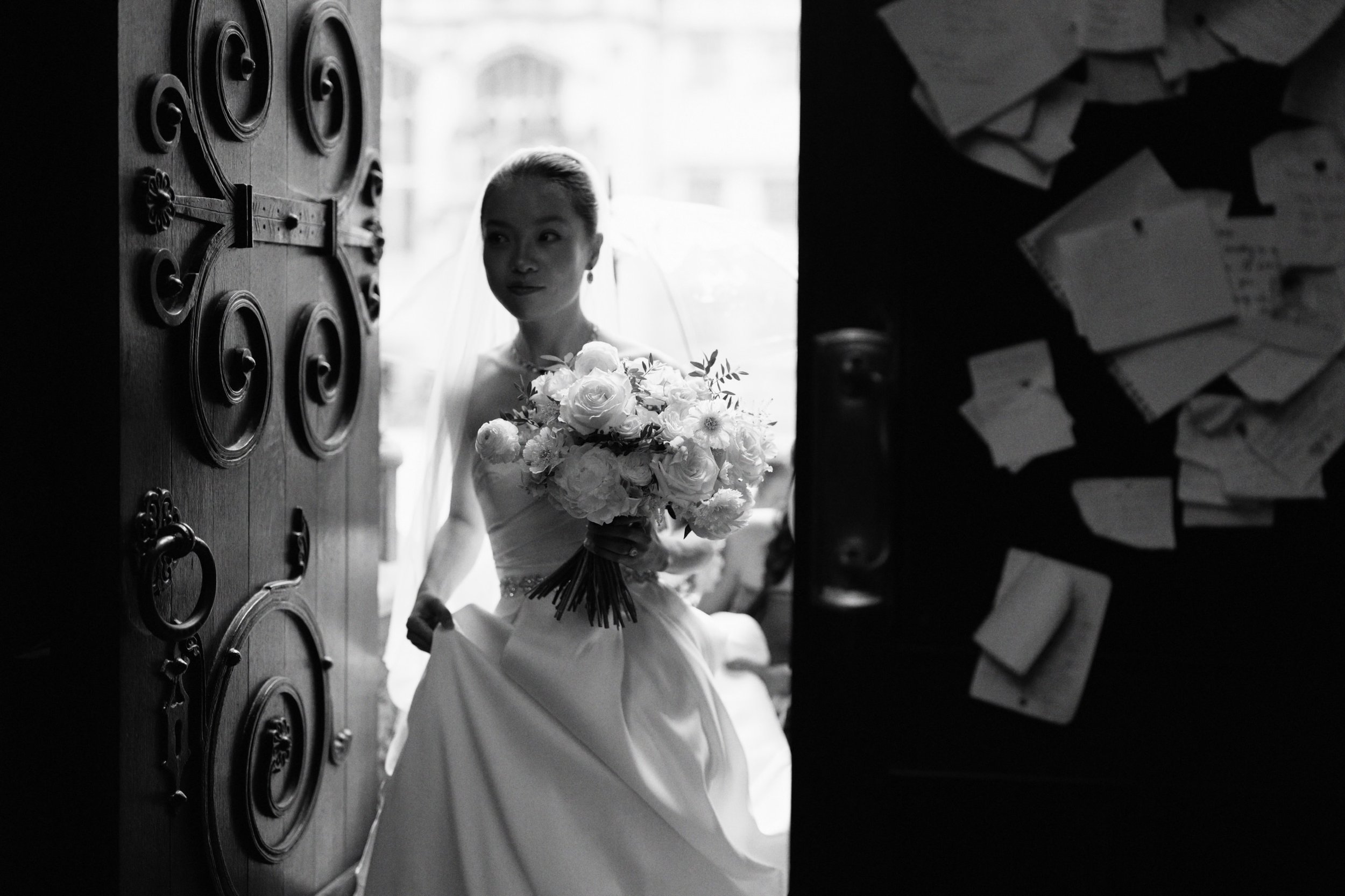 Moments before the ceremony at Oxford&rsquo;s Exeter College.

Before walking down the aisle, before everything begins, there is always this quiet shift in the air&hellip; the nerves, the excitement and everyone quietly waiting for the moment to happ