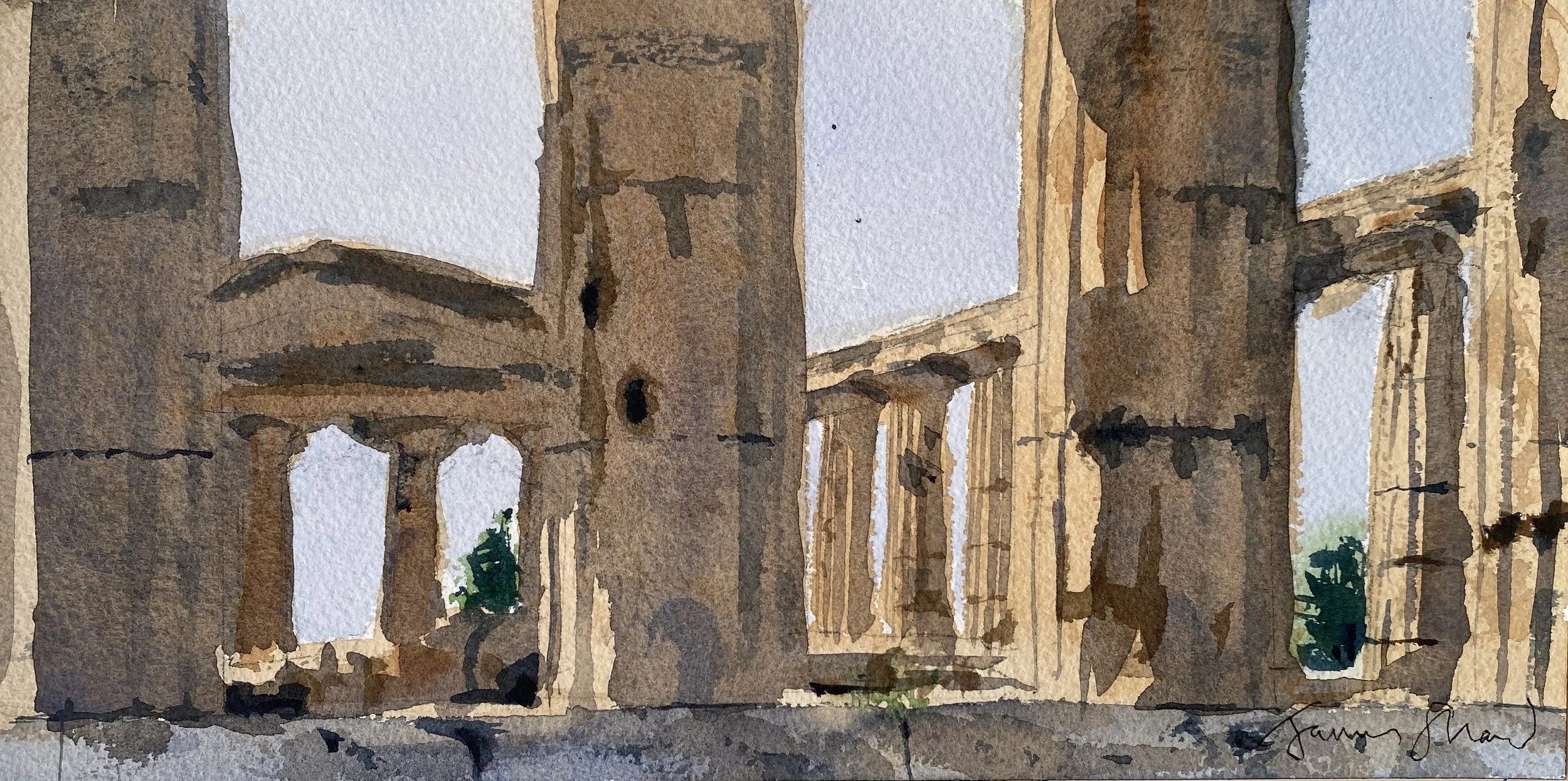 Paestum temple, Campania
