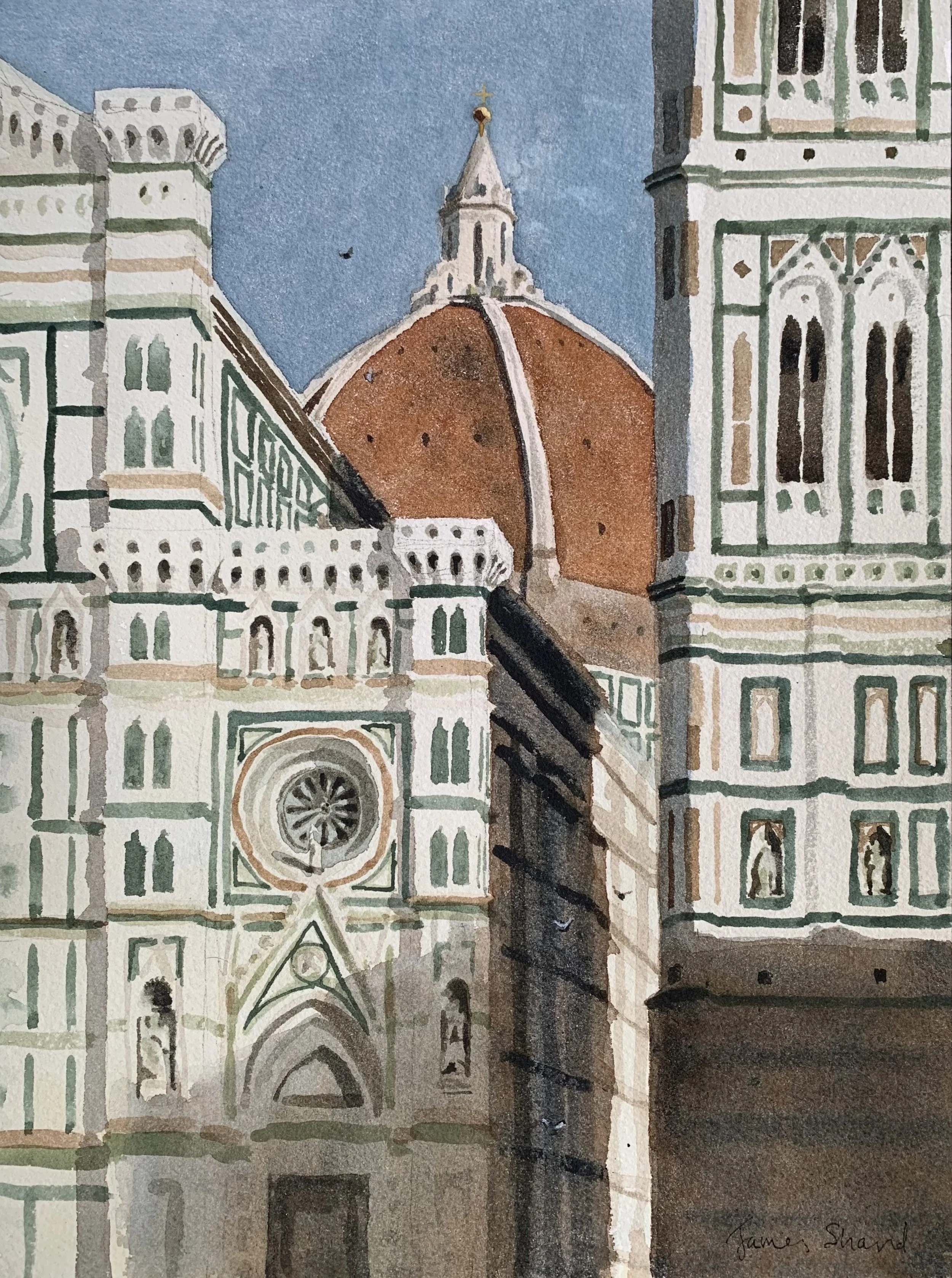 The Duomo with pigeons