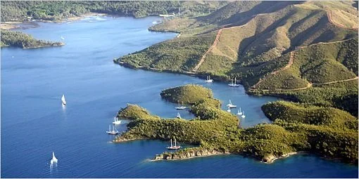 English Harbour Yacht charter route