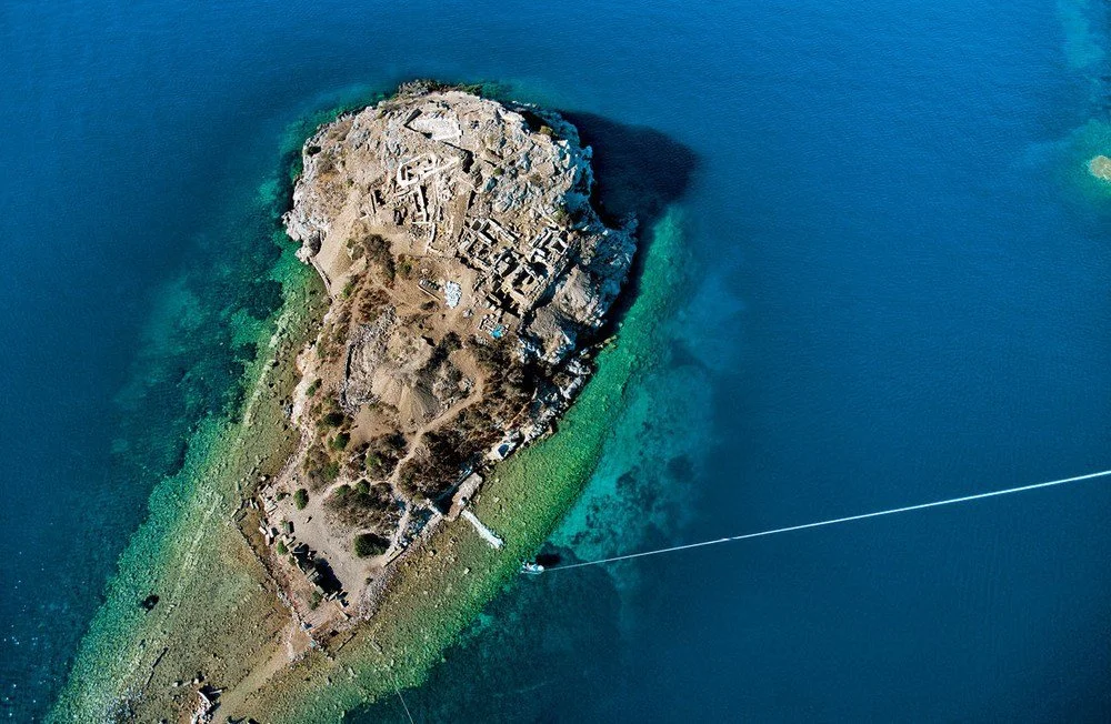 The Mausoleum of Halicarnassus in Bodrum, one of the Seven Wonders of the Ancient World, preserving the city's rich history and remarkable archaeological heritage.
