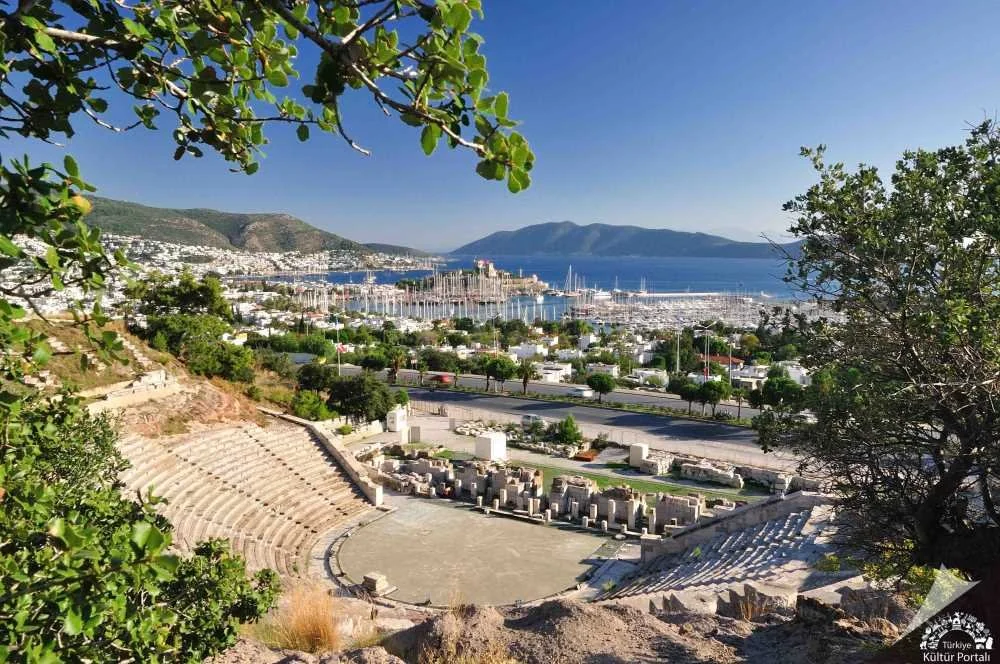 The Mausoleum of Halicarnassus and the Ancient Theatre of Bodrum, showcasing two of the city's most iconic historical landmarks.