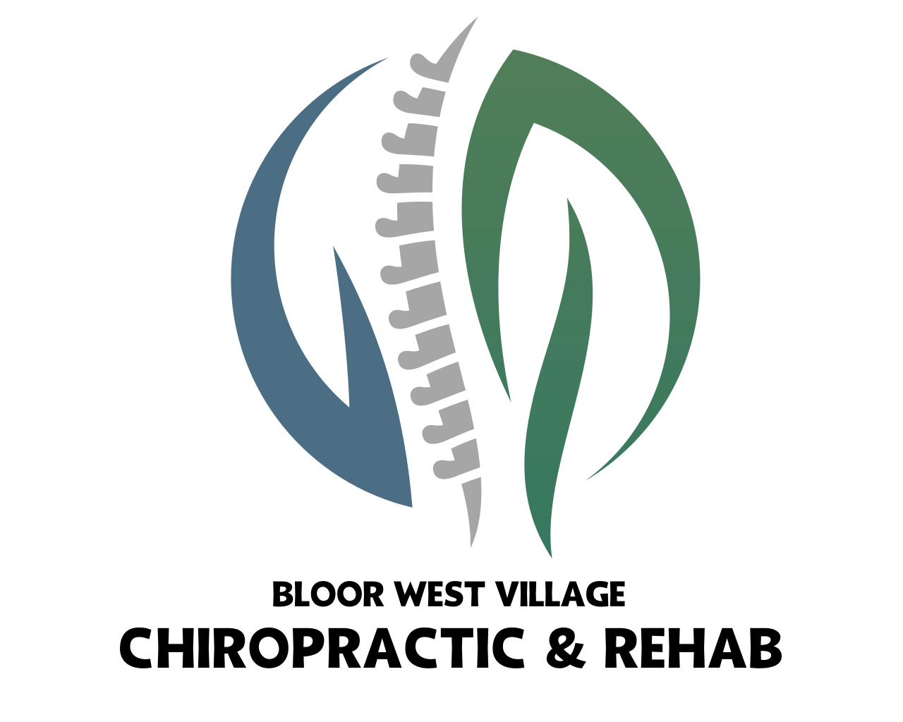 Abstract logo with a stylized leaf design in blue and green, combined with a gray zipper element.
