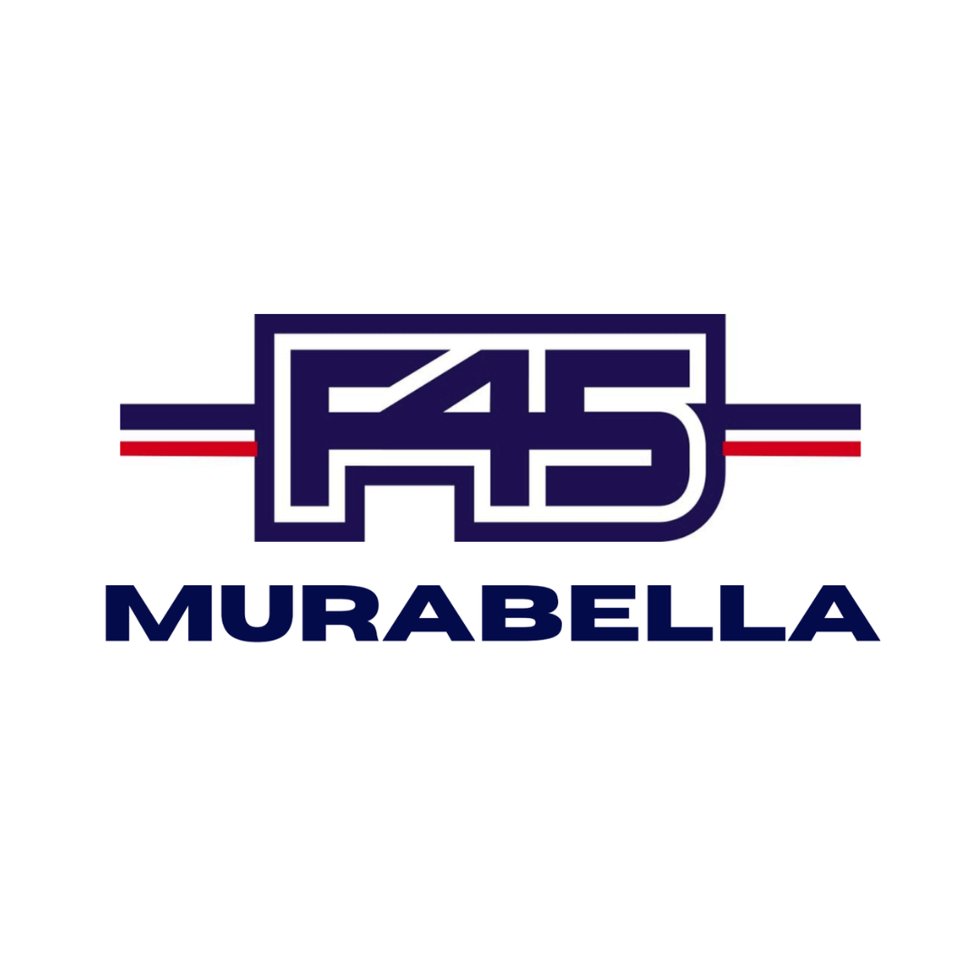 F45 logo with the words 'MURABELLA' underneath.