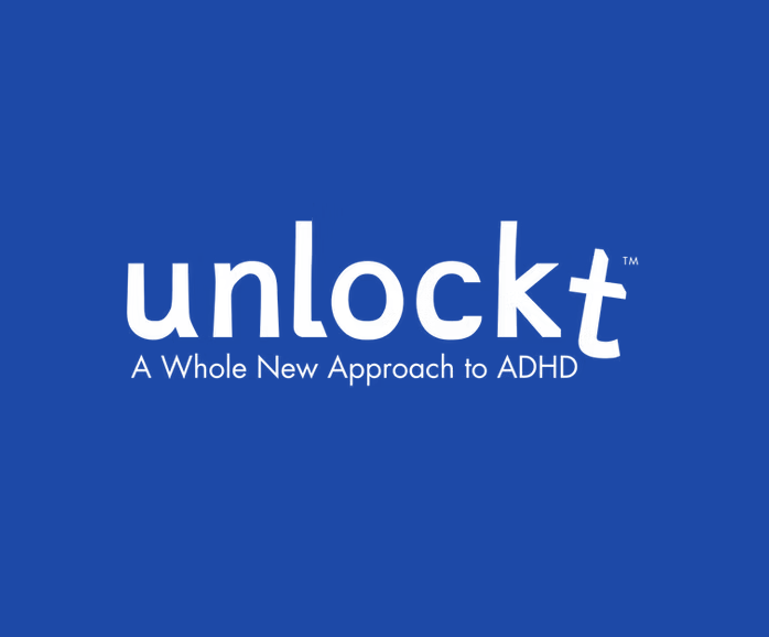 Logo for Unlockt, a platform claiming a new approach to ADHD