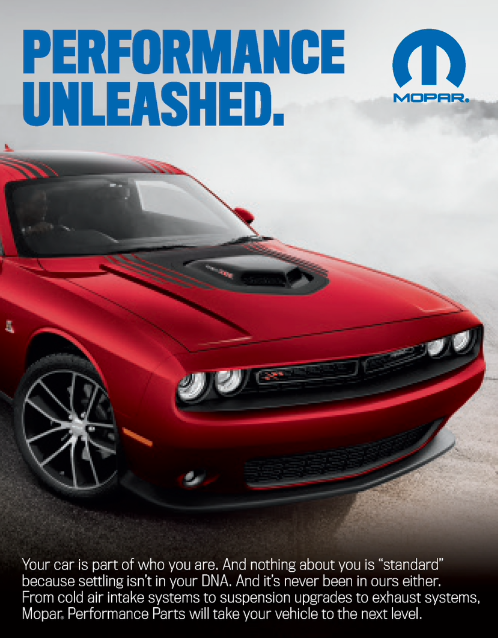 Performance Parts folding poster