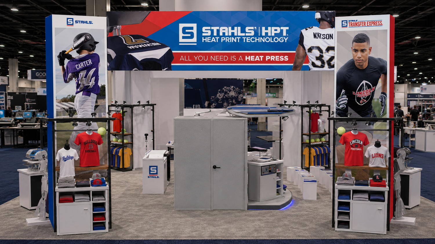 STAHLS' trade show booth mockup variant
