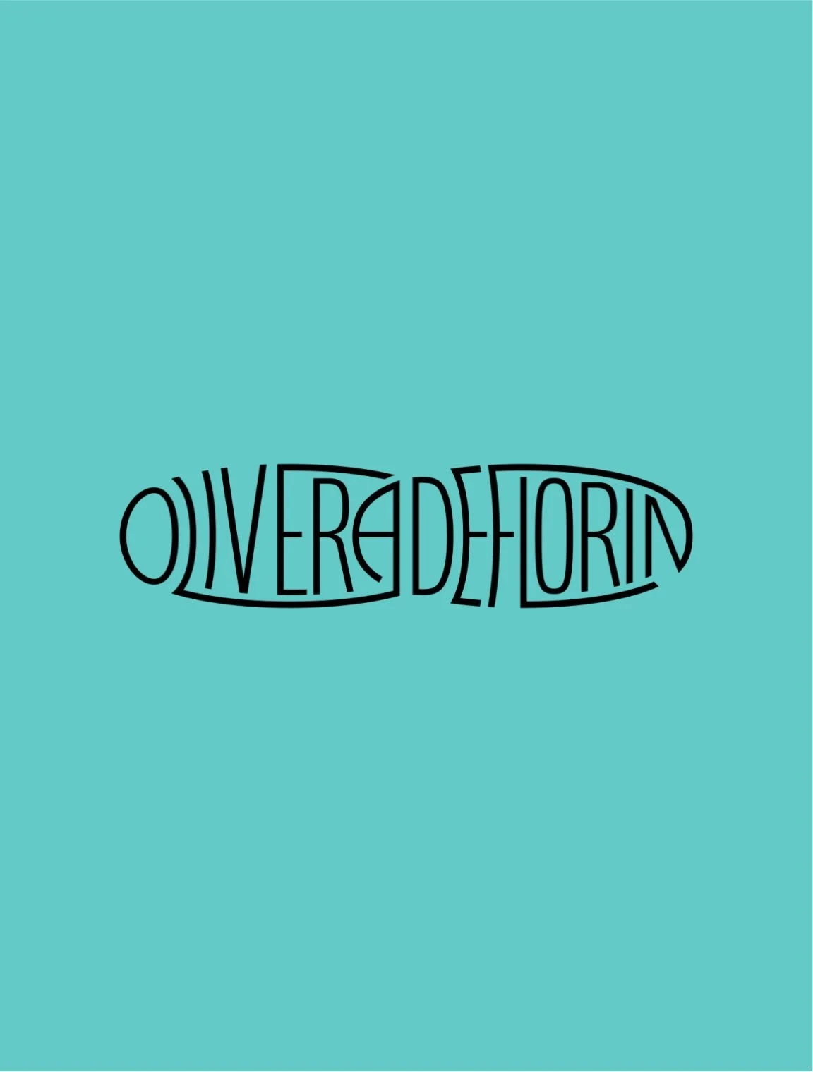 Drawn in a flower leaf shape derived from the symbol the @oliveradeflorin Logotype is designed to stand alone.