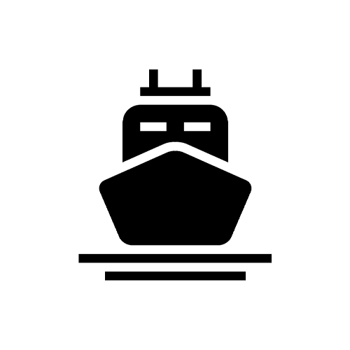 Simple black and white line drawing of a robot face with two antennas and a hexagonal mouth.