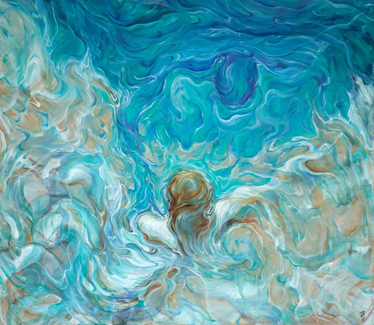 L'occhio dell'oceano | 2019 | oil on canvas | 130 x 150 cm