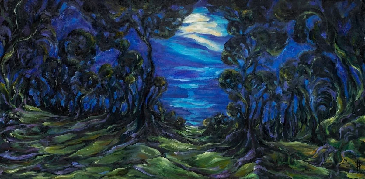 La voûte océanique | 2025 | oil on canvas | 50 x 50 cm 