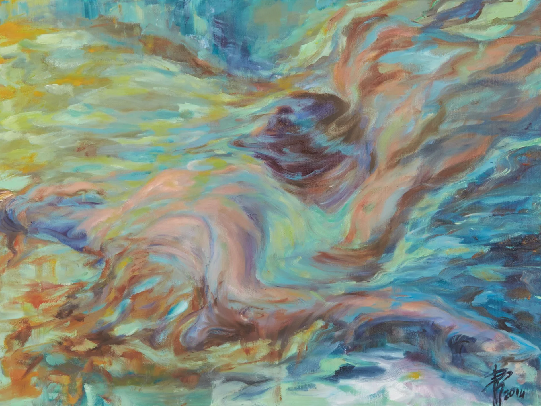 Abbraccio | 2014 | oil on canvas | 60 x 80 cm