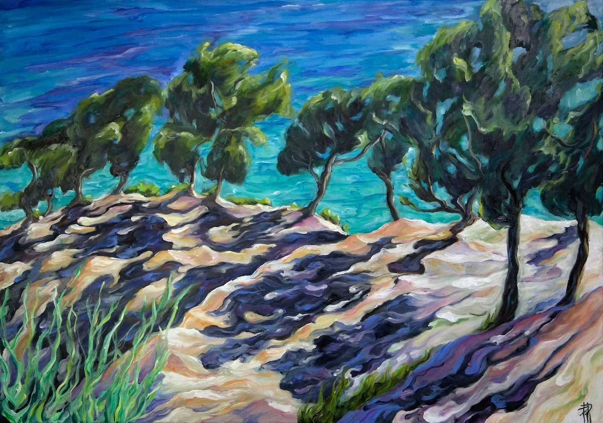 Mon premier soleil | 2021 | oil on canvas | 70 x 100 cm