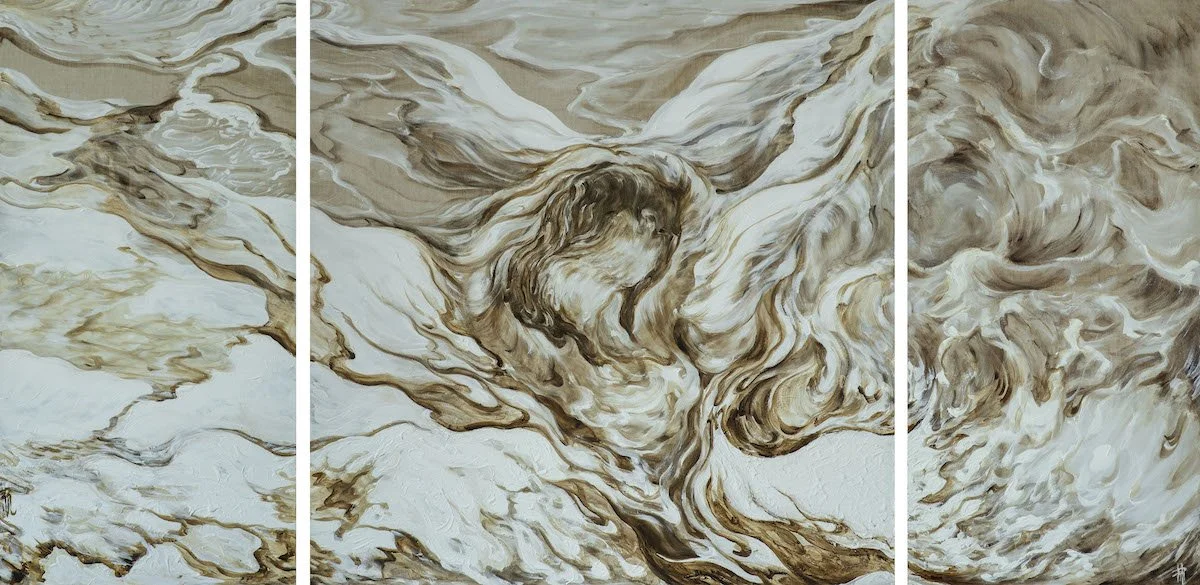 Le baiser des anges III | triptych | La memoria del bianco