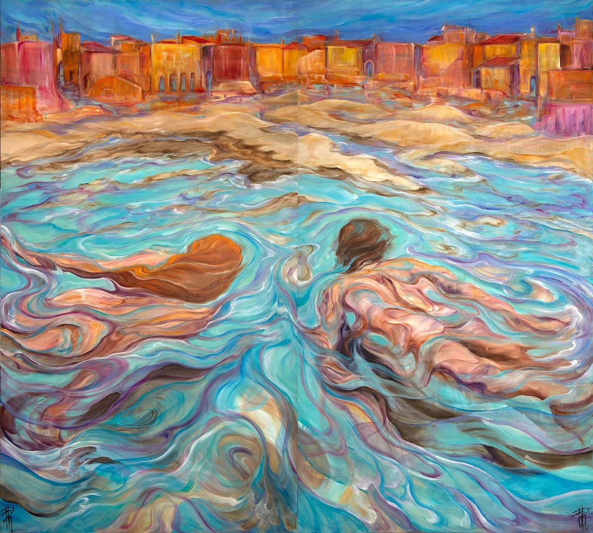 La terra promessa | diptych | La forma dell'acqua