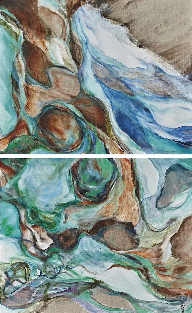 Mediterraneo | 2018 | diptych | 146 x 92 cm