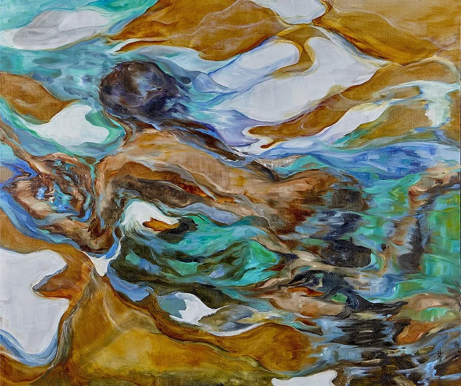 Le Regard | 2017 |  diptych - right panel | 100 x 120 cm