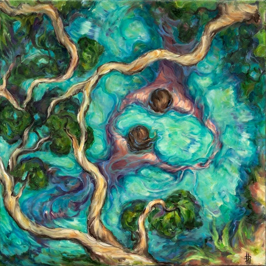  Les lianes de la vie | 2026 | oil on canvas | 50 x 50 cm