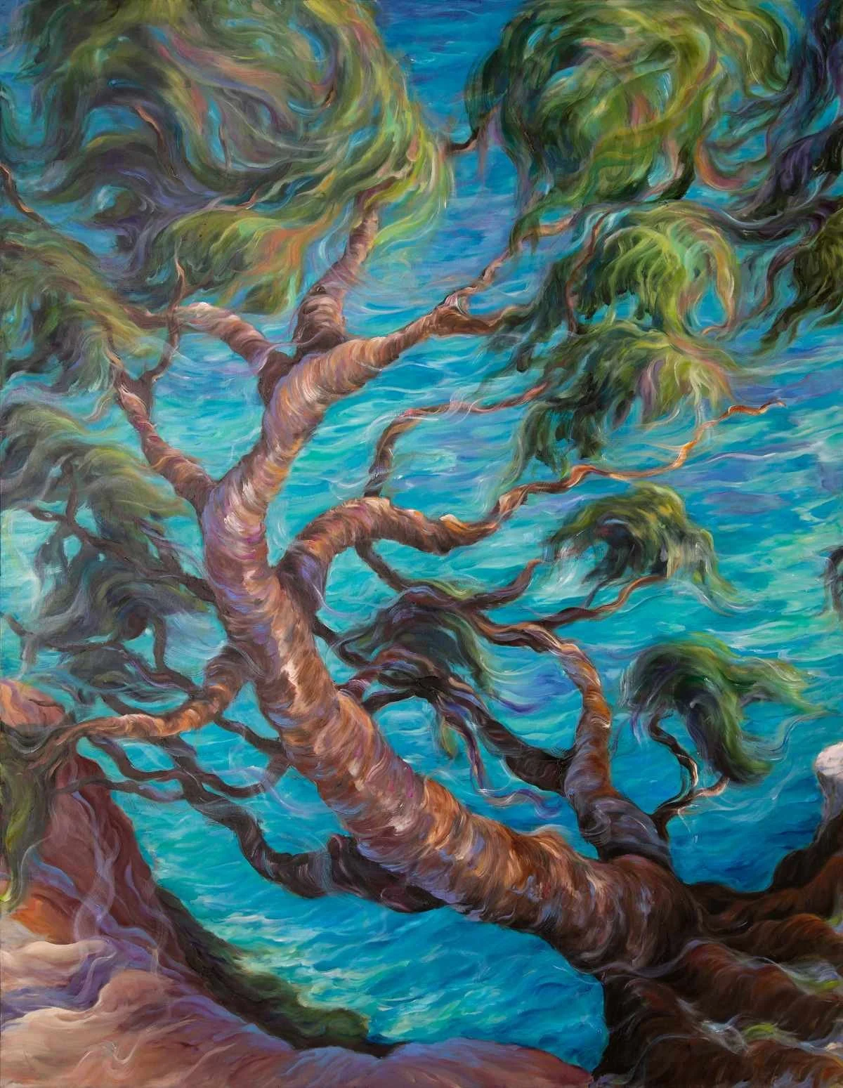 Extase cosmique | 2022 | polyptych - panel 4 | oil on canvas | 172x134 cm